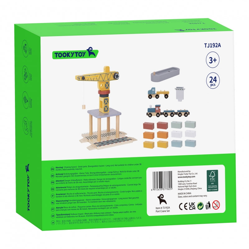 Medinis kranas su priedais, TOOKY TOY