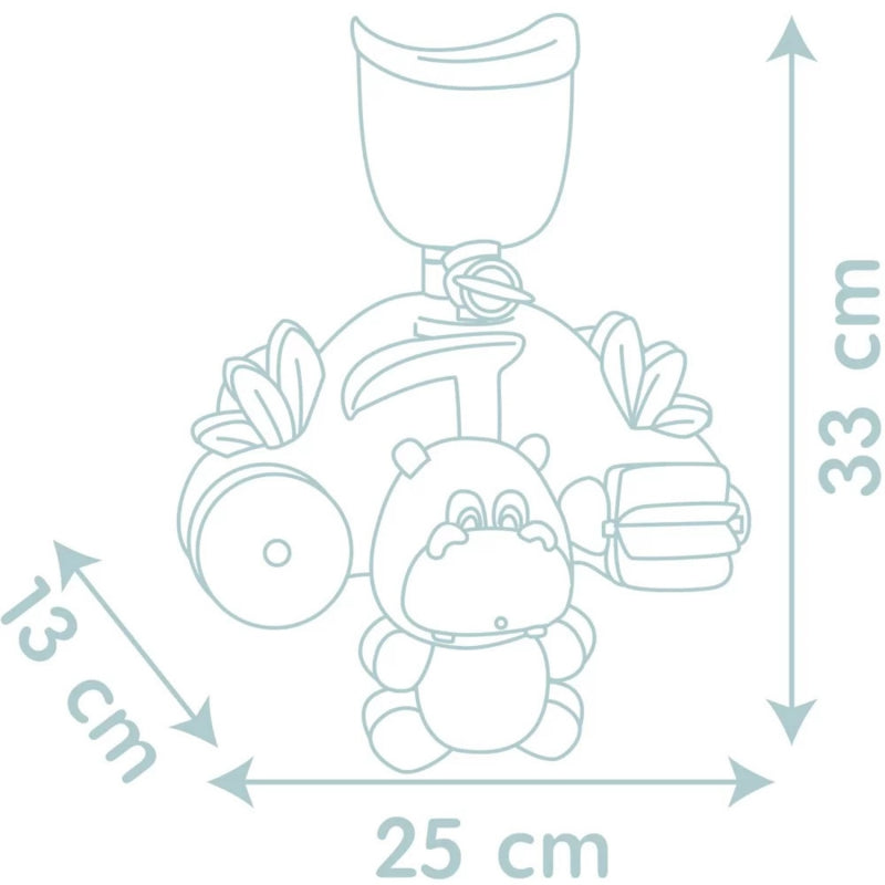 Vonios žaislas, hipopotamas, Smoby