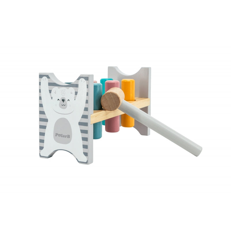 Medinis Montessori žaidimas su plaktuku vaikams, VIGA PolarB