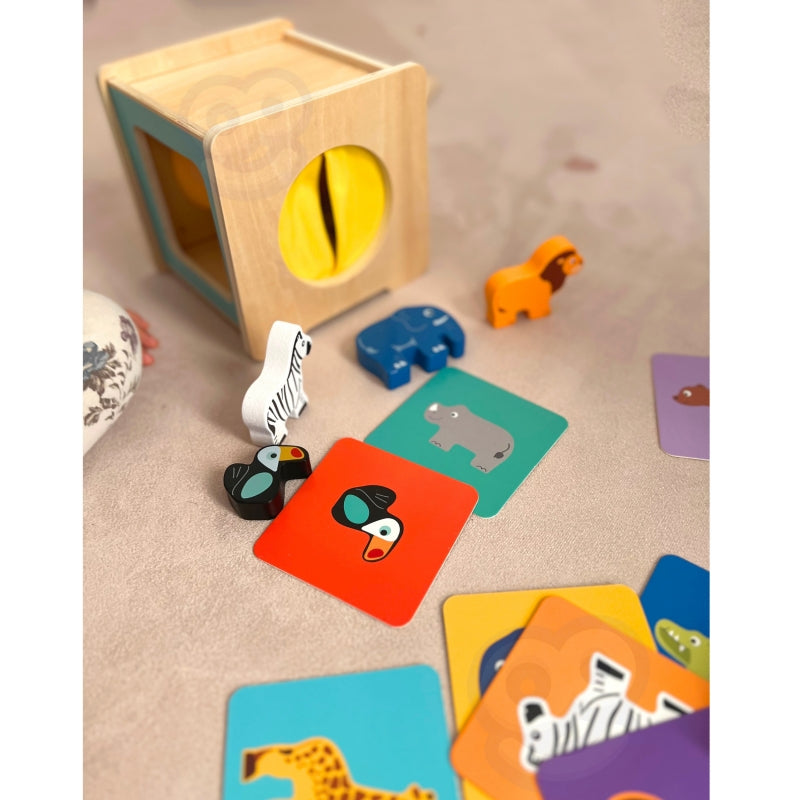 XXL edukacinis Montessori žaidimų dėžutės rinkinys 7in1 FSC WOOPIE GREEN