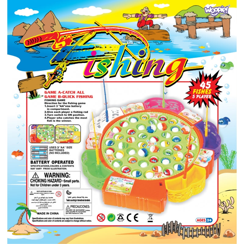 Arkadinis žvejybos žaidimas, geltonas, WOOPIE