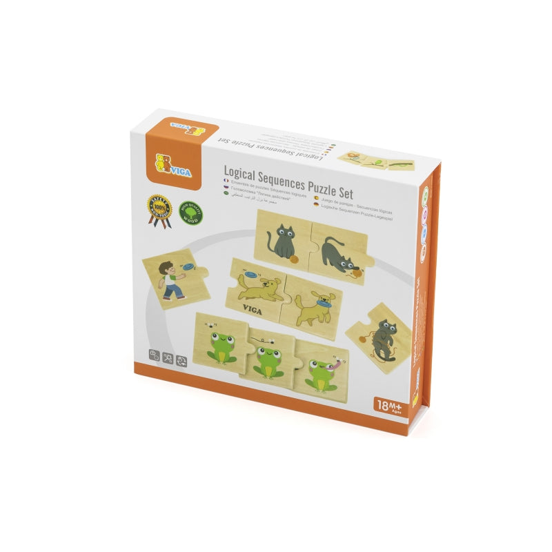 Medinė paveikslėlių derinimo dėlionė, gyvūnai, VIGA