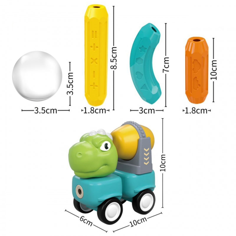 Magnetiniai statybiniai blokai „Dinozaurai“ 84 vnt., WOOPIE