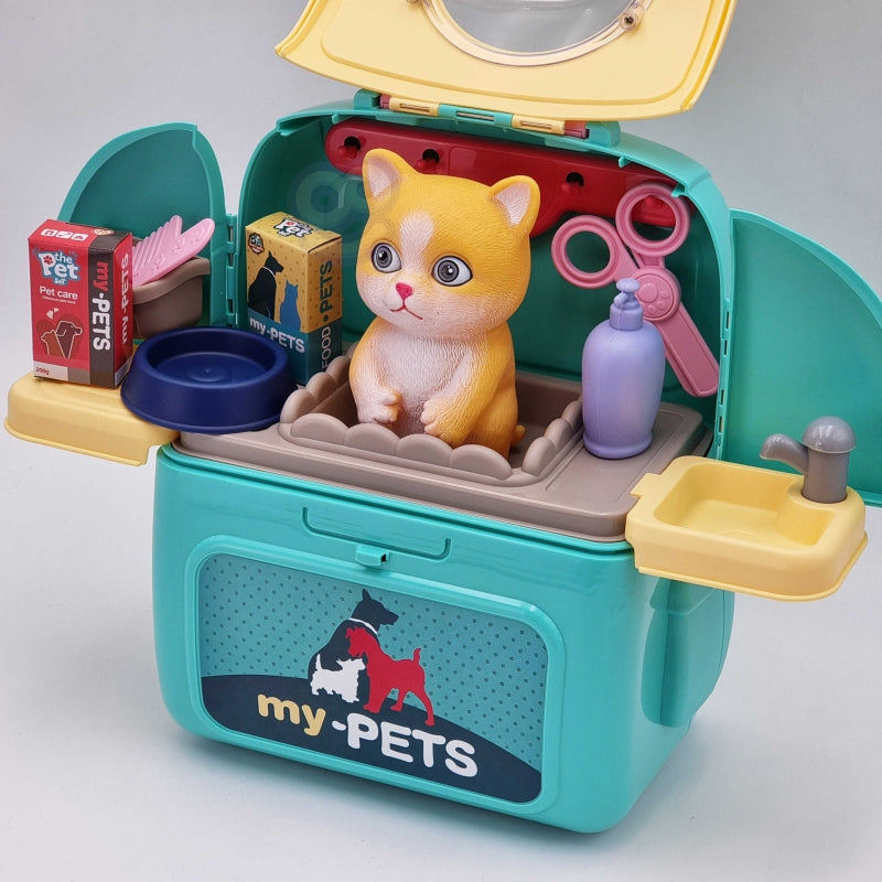 Nešiojamasis gyvūnų grožio salonas 2in1 kuprinėje, WOOPIE