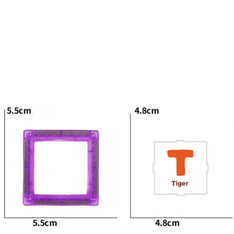 Magnetinis 3D konstruktorius vaikams 70 vnt. WOOPIE