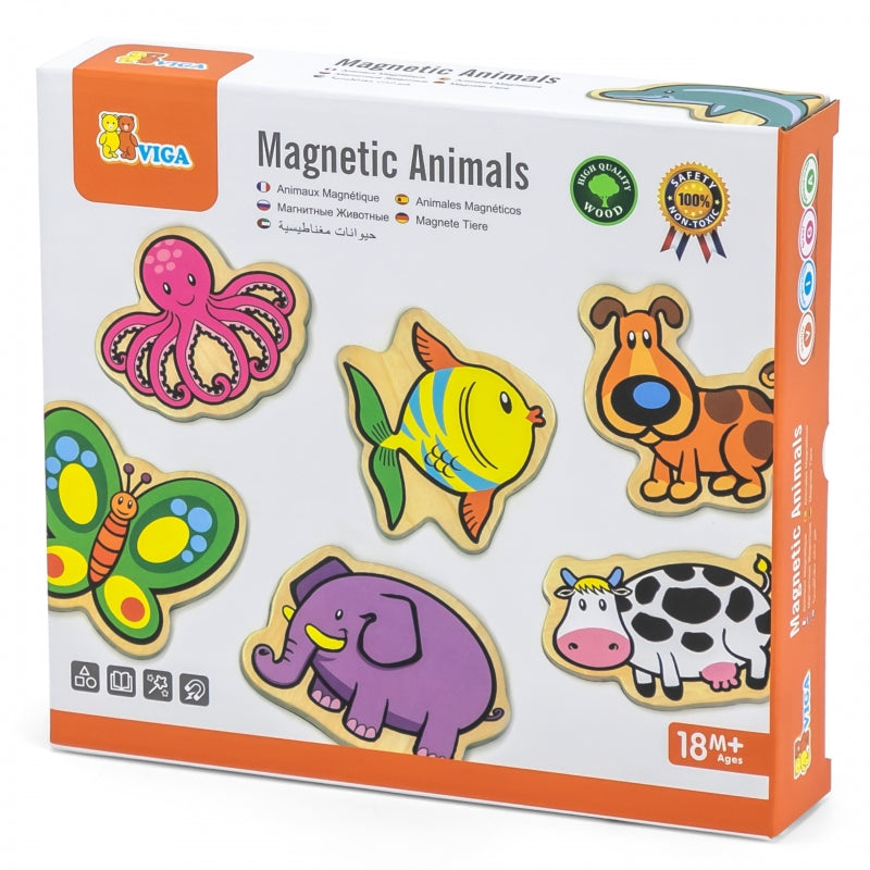 Medinių gyvūnų magnetų rinkinys 20 vnt. VIGA