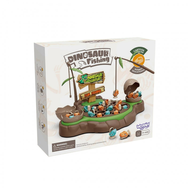 Dinozaurų žvejybos žaidimas su garso efektais, WOOPIE