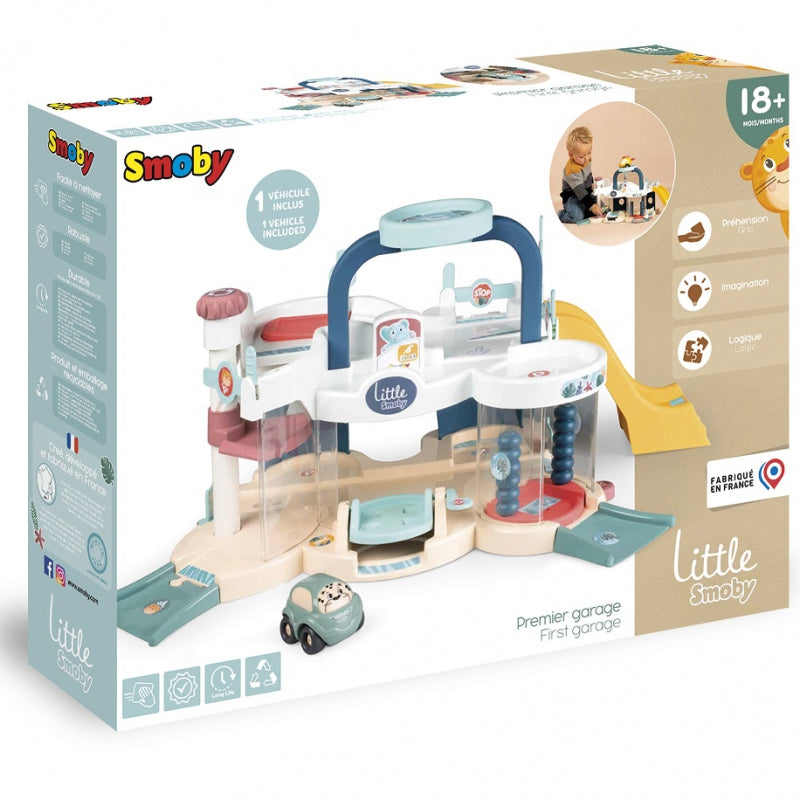 Garažas su liftu ir automobiliu, Smoby