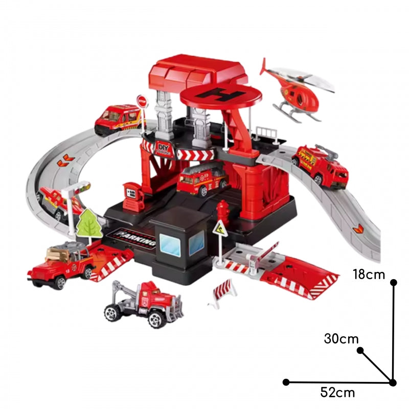 Daugiaaukštė automobilių stovėjimo aikštelė „Gaisrinė“ su priedais 43 vnt. WOOPIE