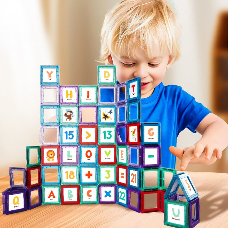 Magnetinis 3D konstruktorius vaikams 70 vnt. WOOPIE