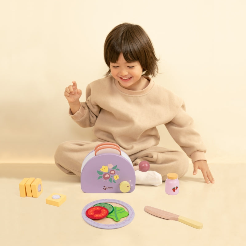 Medinis pusryčių skrudintuvas su priedais 13 dalių. CLASSIC WORLD