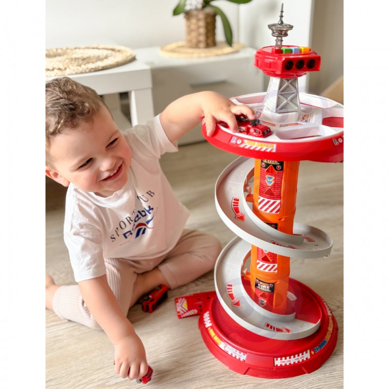 Didelė gaisrininkų automobilių aikštelė su garso efektais, Woopie