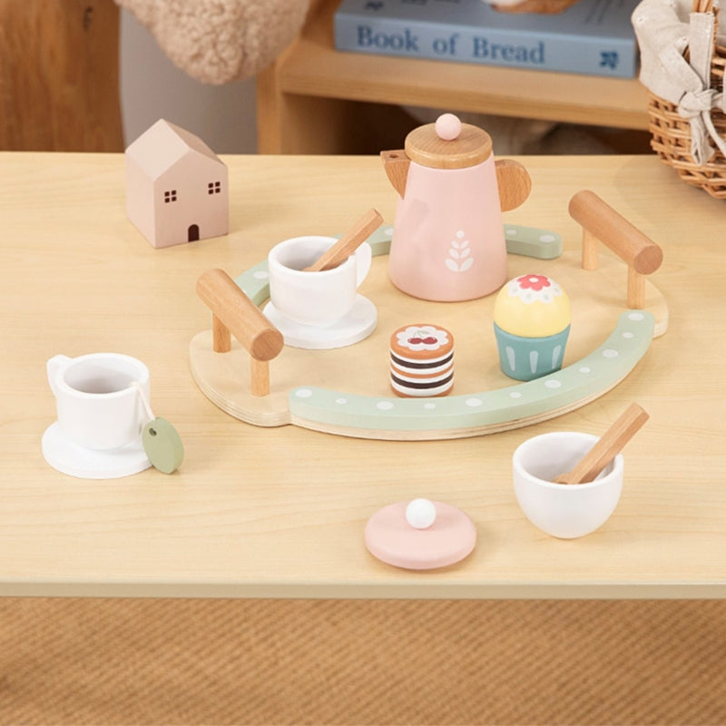 Medinis arbatos ir kavos rinkinys, 12 dalių, FSC WOOPIE GREEN