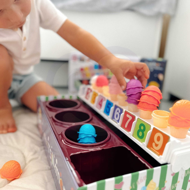 Vaikiška ledų parduotuvė su priedais 87 el, WOOPIE