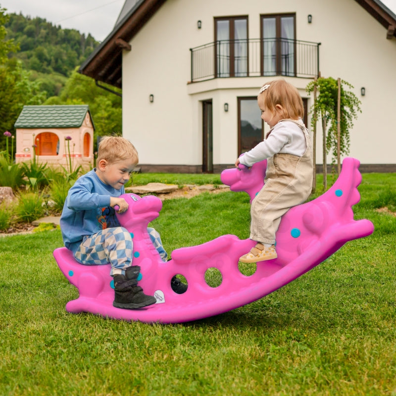 Sūpynės vaikams Dinozaurai WOOPIE, rožinės