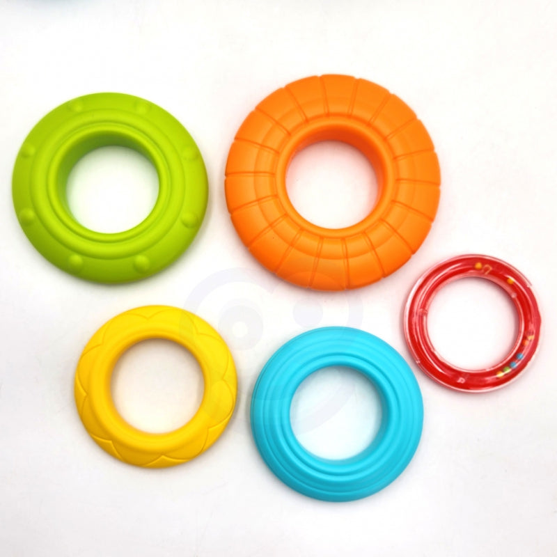 Interaktyvus piramidės formos bokštas su šviesos ir garso efektais, WOOPIE, drambliukas