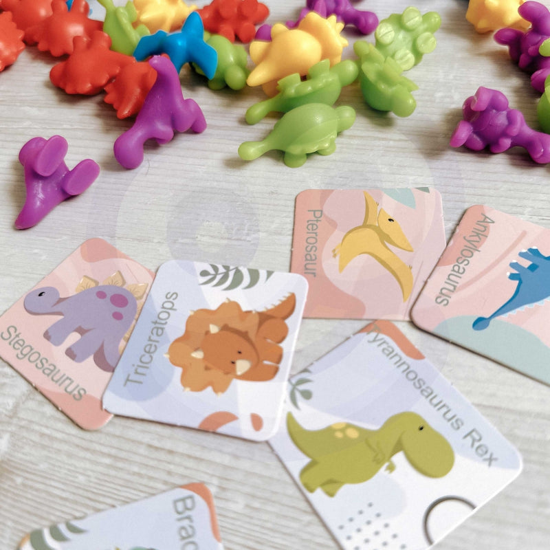 Mokomasis rinkinys 95 el, dinozaurai, WOOPIE