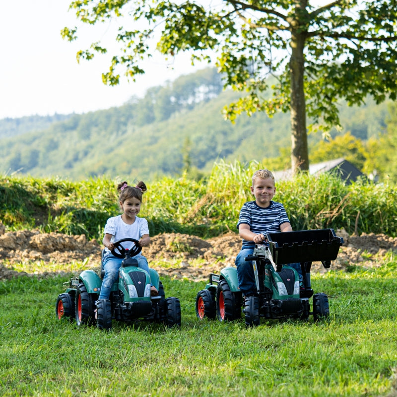 Traktorius Lander su pedalais ir priekaba, FALK, žalias