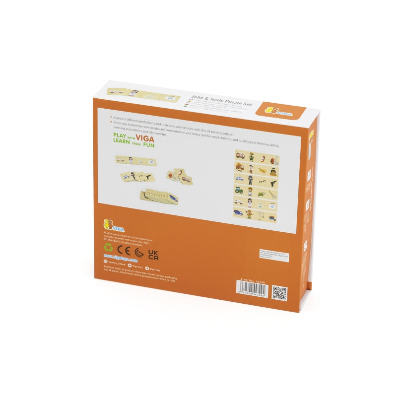 Medinių dėlionių rinkinys, profesijos, VIGA