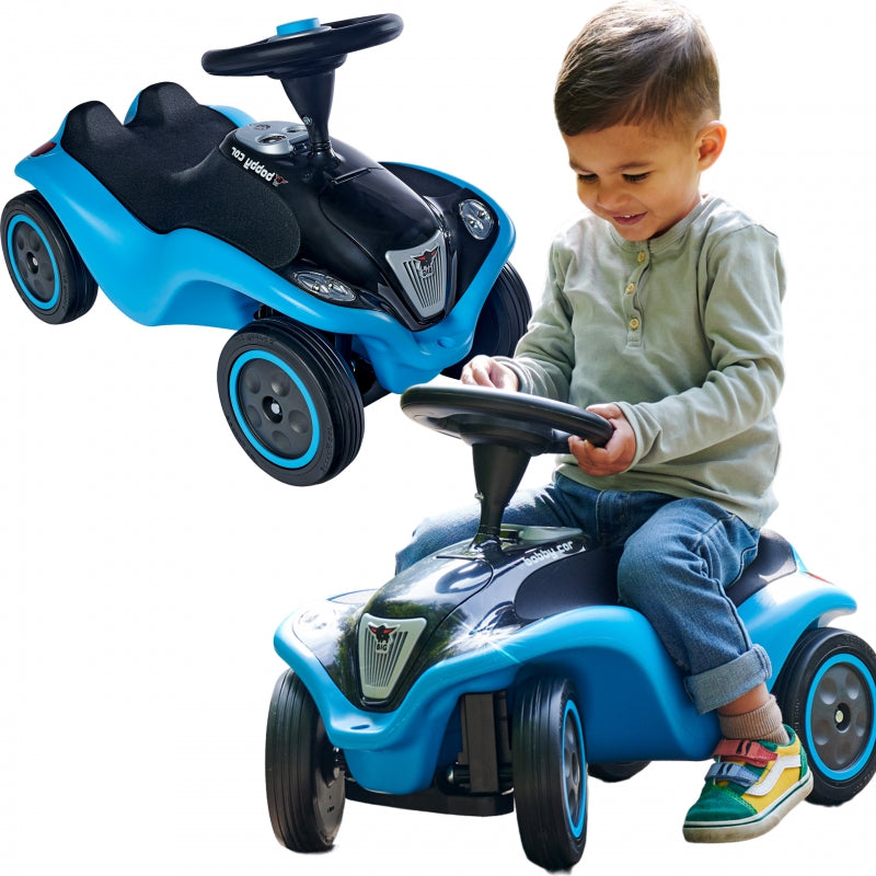 Paspiriamas automobilis su šviesos ir garso efektais, mėlyna, BIG