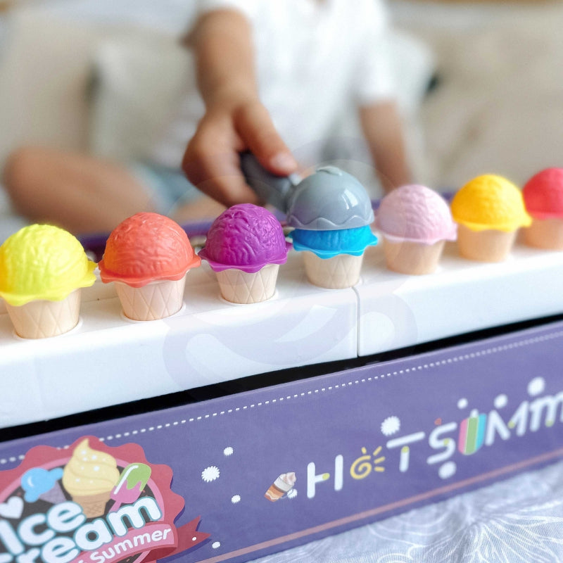 Vaikiška ledų parduotuvė su priedais 87 el, WOOPIE