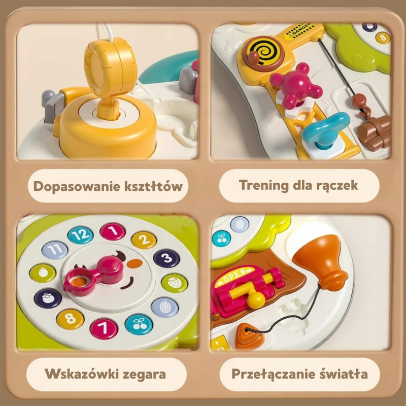 Montessori interaktyvi manipuliacinė lenta vaikams, WOOPIE