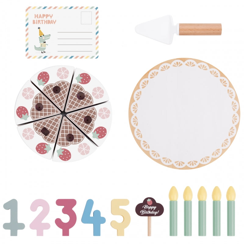 Medinis gimtadienio torto rinkinys su priedais, TOOKY TOY