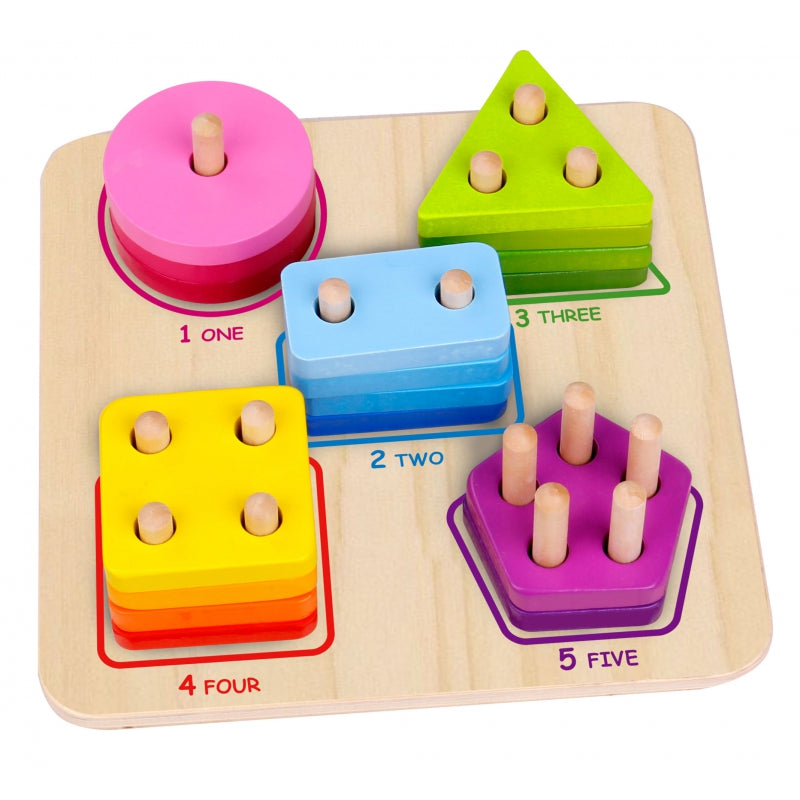 Medinis Montessori geometrinių figųrų rūšiuoklis, TOOKY TOY