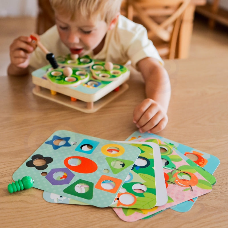 Medinis vikrumo žaidimas „Ištrauk vikšrus“ 2in1, TOOKY TOY