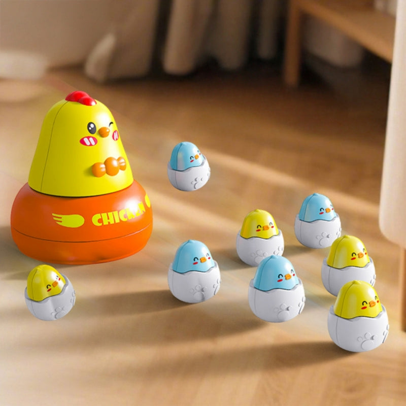 Arkadinis viščiukų žvejybos žaidimas vaikams 4in1, WOOPIE