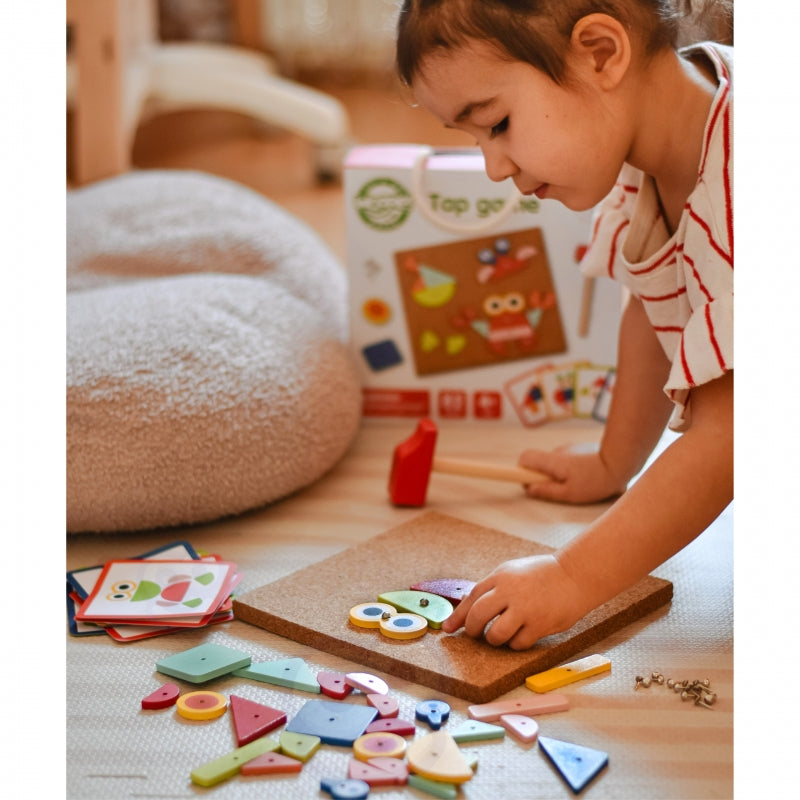 Medinis stalo žaidimas „Detalių prikalimas ant lentos“, Woopie