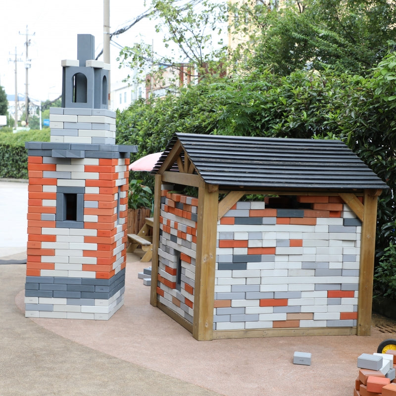 Minkštų plytų rinkinys 90 el, CLASSIC WORLD