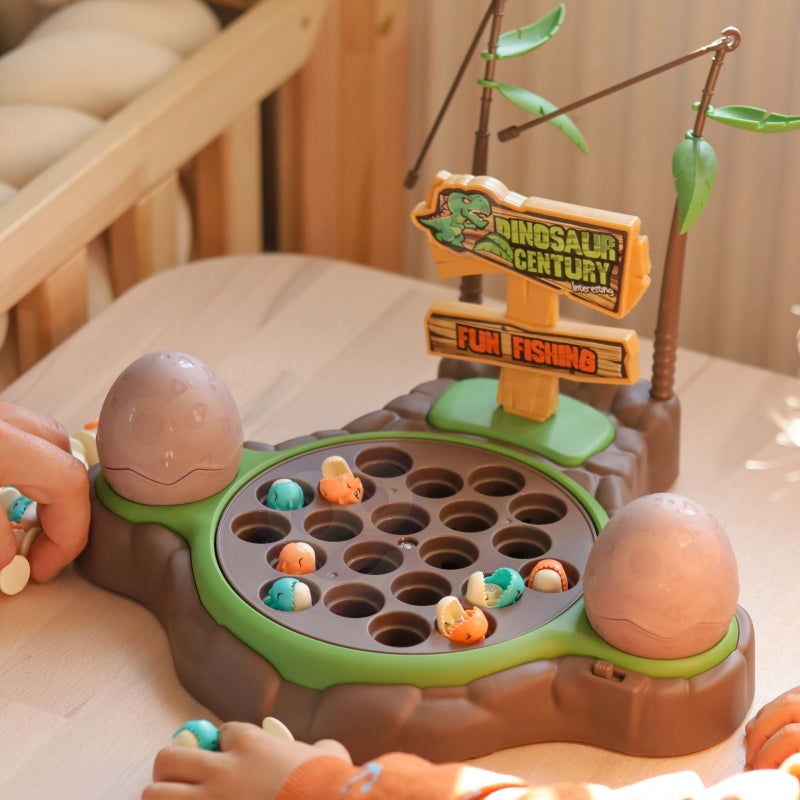 Dinozaurų žvejybos žaidimas su garso efektais, WOOPIE