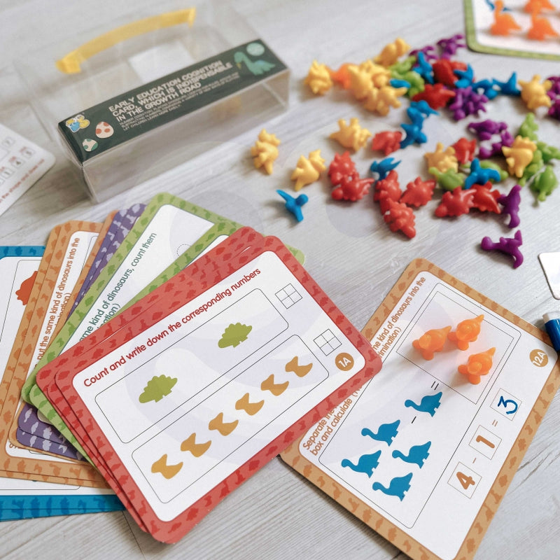 Mokomasis rinkinys 95 el, dinozaurai, WOOPIE