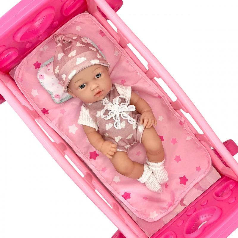 Lėlė kūdikis 36 cm su priedais, WOOPIE