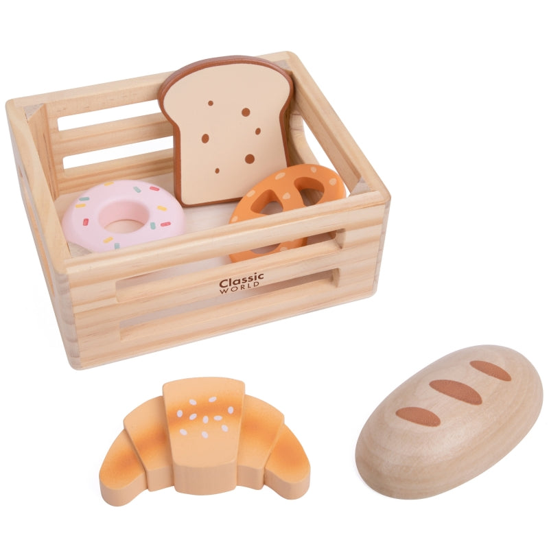 Medinis kepinių rinkinys krepšelyje 6 vnt., CLASSIC WORLD