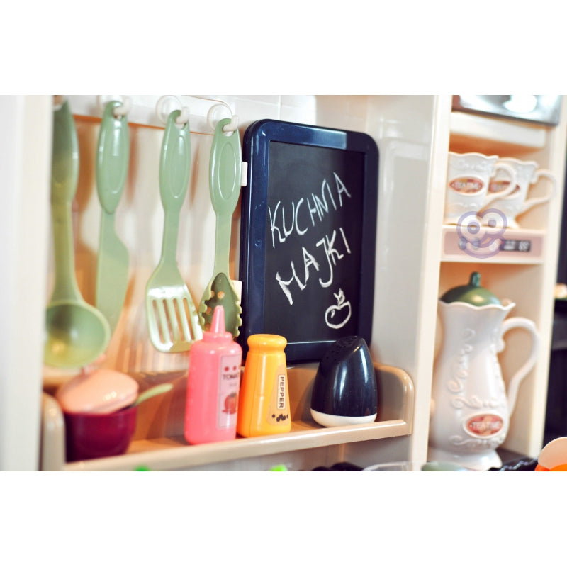 Daugiafunkcinė virtuvėlė vaikams su vandens cirkuliacija ir priedais 65 el., WOOPIE