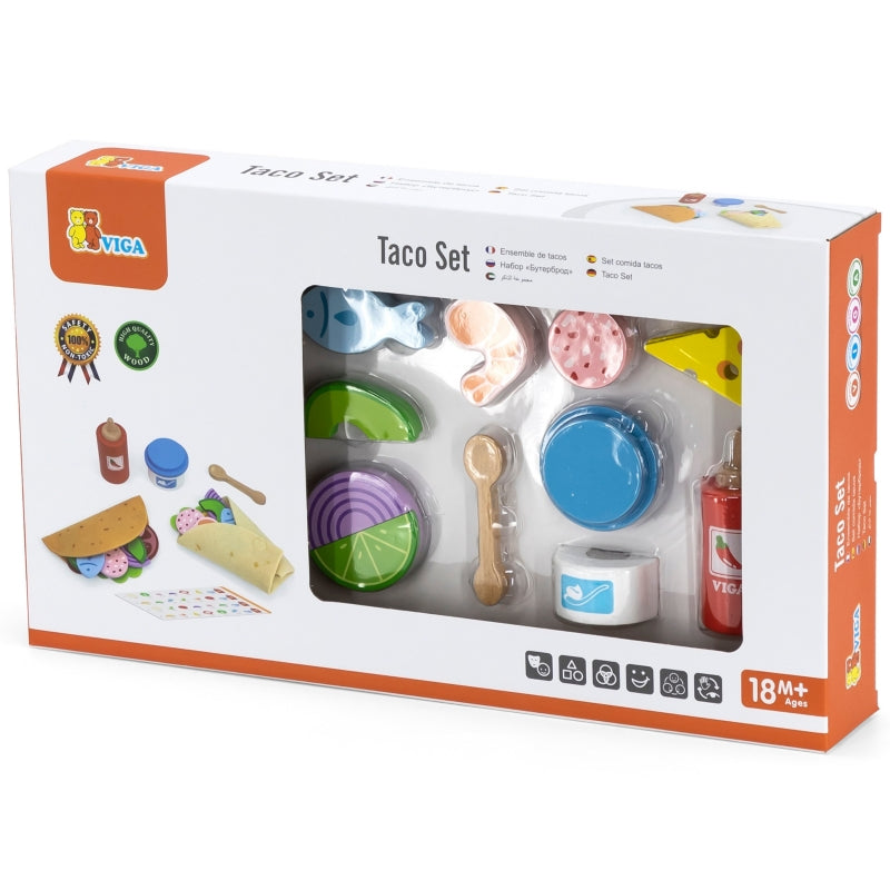 Meksikietiškų taco ir buritų rinkinys vaikams, VIGA