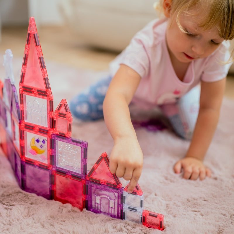 Magnetinis konstruktorius „Princesės pilis“ 50 vnt., WOOPIE