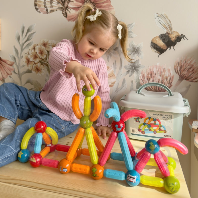 Magnetinis edukacinis konstruktorius 52 vnt. Woopie