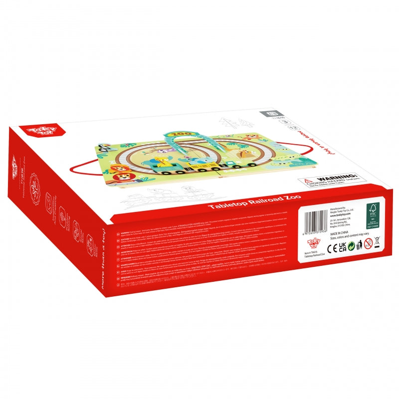 Medinė traukinių trasa lentoje „Zoo“, Tooky Toy