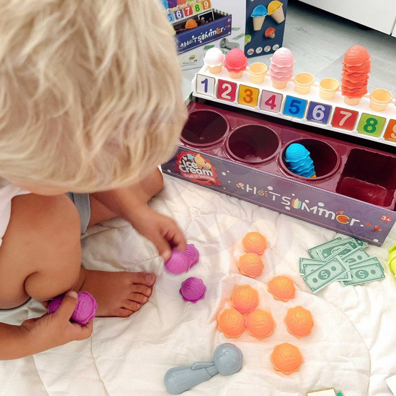 Vaikiška ledų parduotuvė su priedais 87 el, WOOPIE