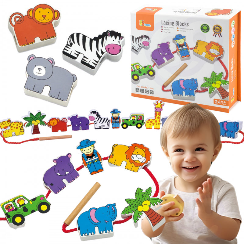 Medinis vėrimo žaidimas - Zoologijos sodas, Viga