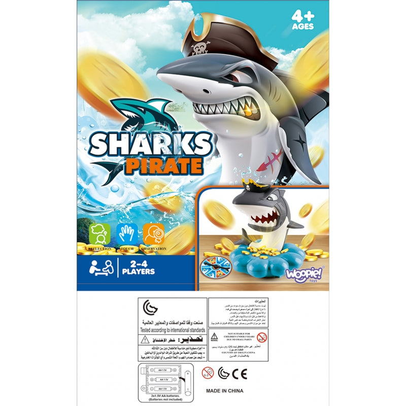 Arkadinis žaidimas Piratas ryklys su garso efektais, WOOPIE