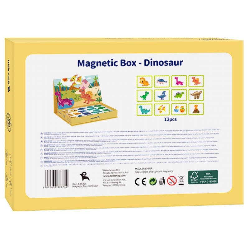 Magnetinė dėlionė, dinozaurai, TOOKY TOY