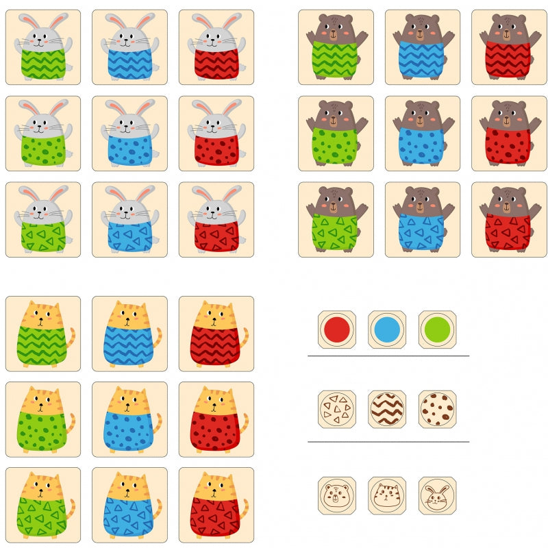 Medinis stalo žaidimas „Surask atitikimus“, Viga