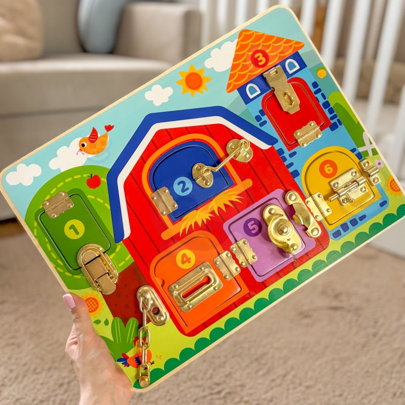 Medinė manipuliacinė lenta, ūkis, TOOKY TOY