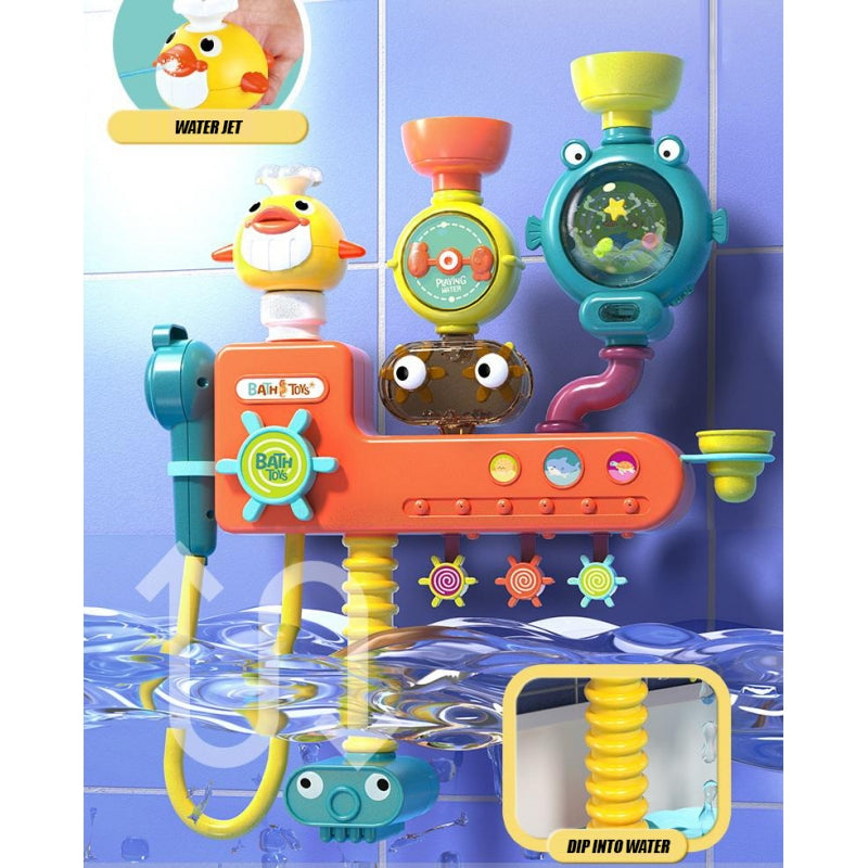 Vonios žaislas su priedais, antis, WOOPIE