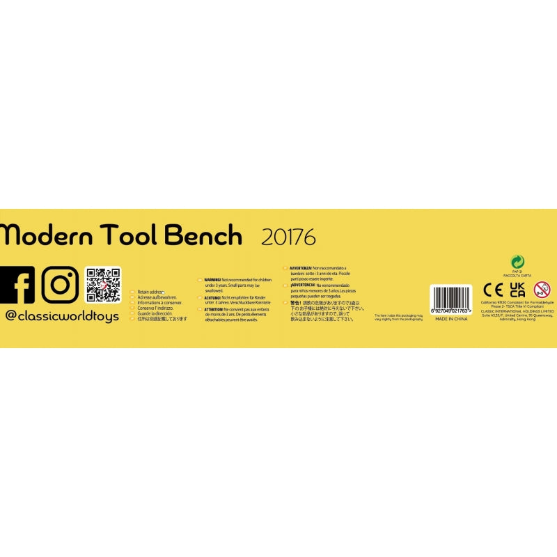 Medinis darbastalis su piešimo lenta ir priedais,  Classic World