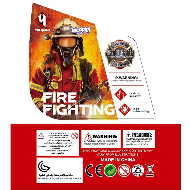 Žaislinis ugniagesio rinkinys lagamine, Woopie